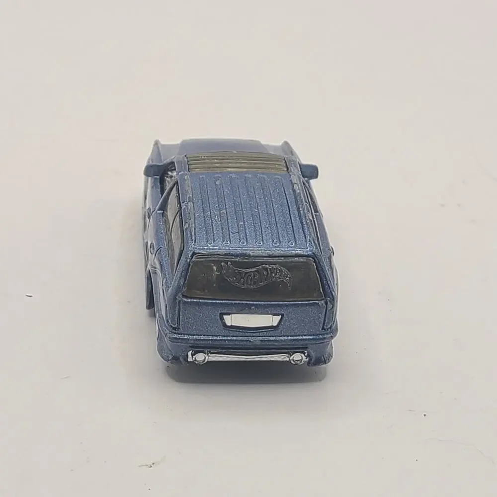 2002 Mattel Hot Wheels SUV - Boom Box - Blue with Black and White Flames